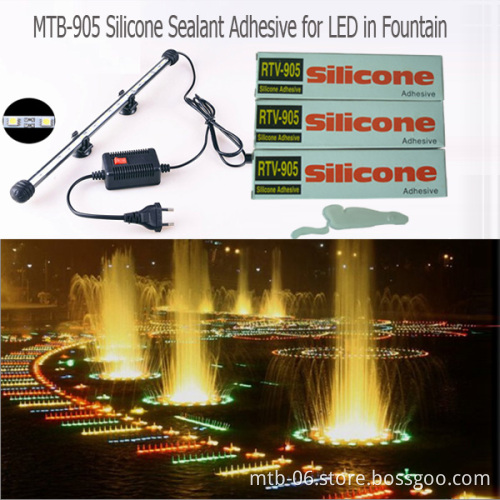 Silicone Sealant Adhesive for LED in Fountain